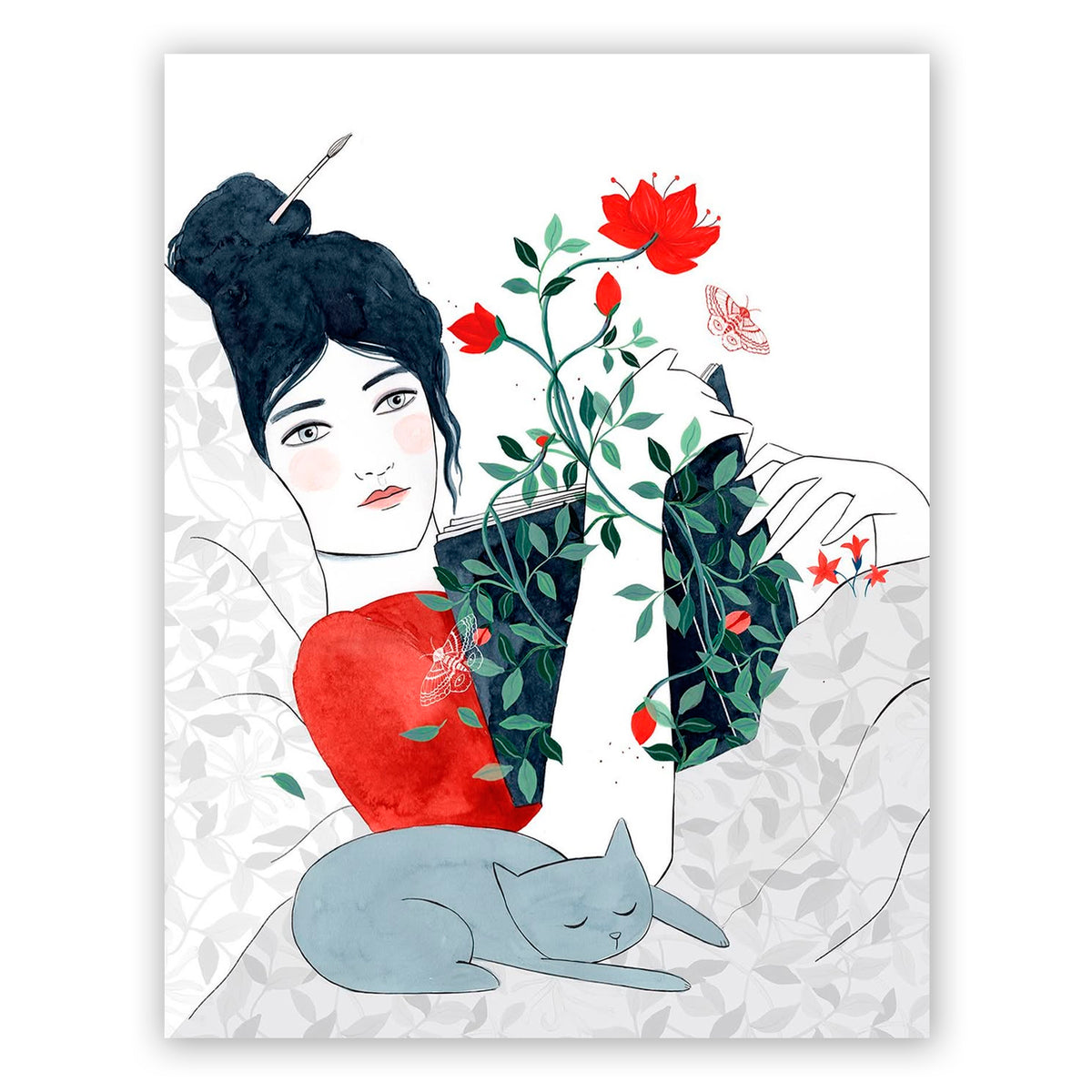 Print de Lady Desidia A4 - "Lectora"