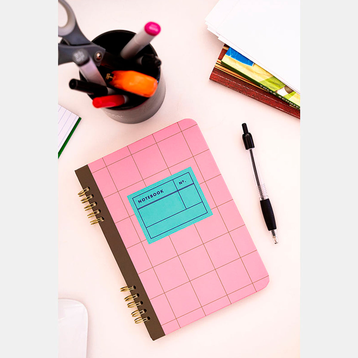 Libreta - Cuadrícula Rosa