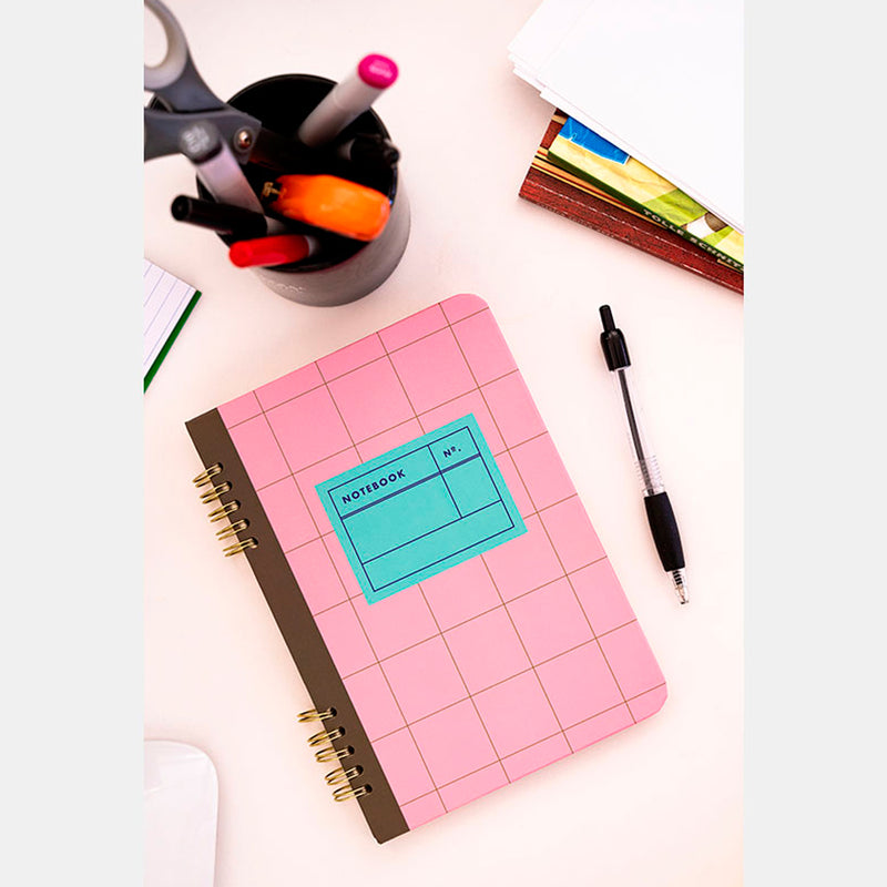 Libreta - Cuadrícula Rosa