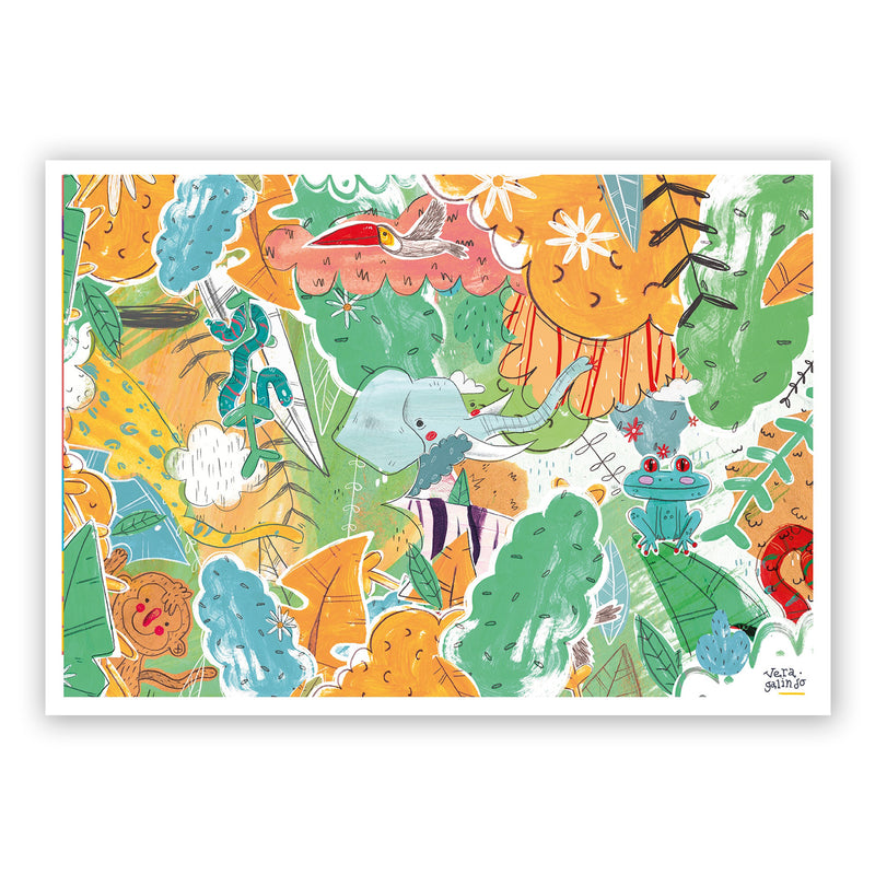 Print de Vera Galindo A5 - "Selva"
