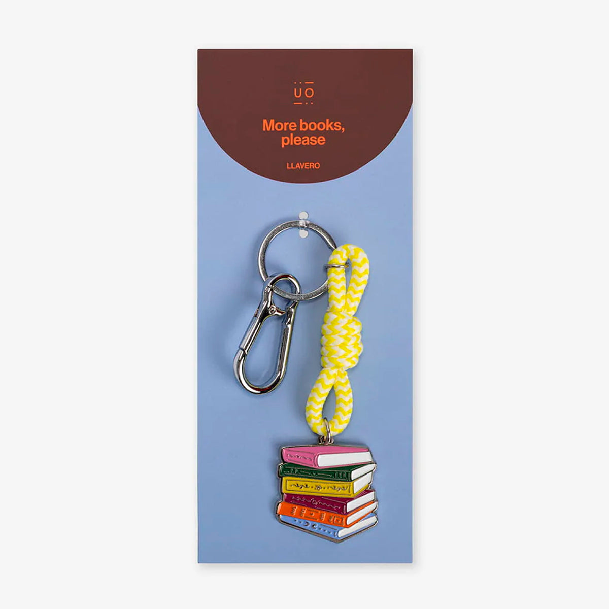 Llavero UO - "More Books, Please" 📚