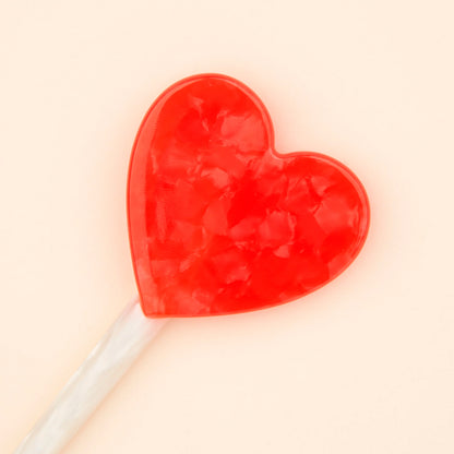 Palillo para el pelo - Piruleta Corazón