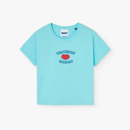 Camiseta Crop We Are Not Friends - Love Baby