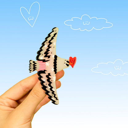 Pasador para el pelo grande Miss Feathers - Love Delivery 💗