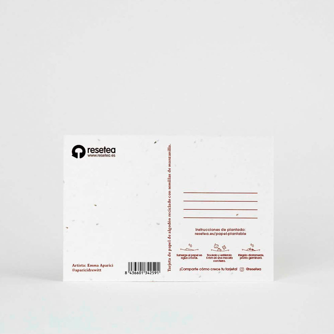 Postal plantable - "Love is in the earth"