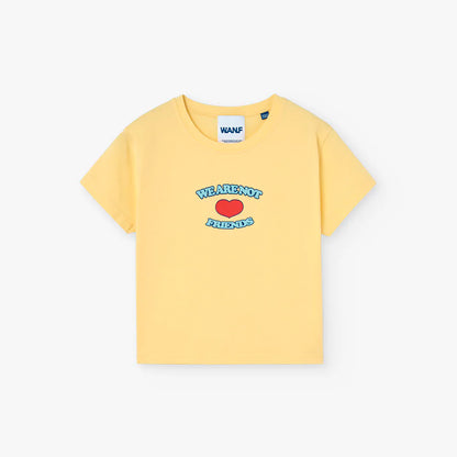 Camiseta Crop We Are Not Friends - Love Sunny