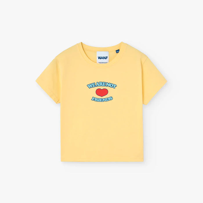 Camiseta Crop We Are Not Friends - Love Sunny