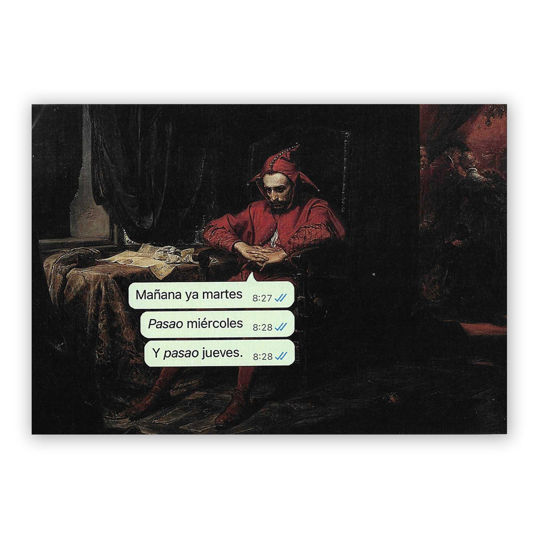 Print de La última croqueta A5 - "Mañana ya Martes, Pasao Miércoles"