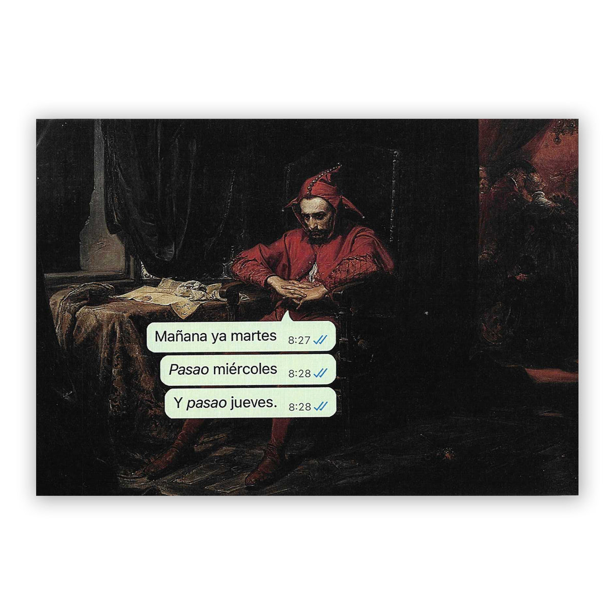 Print de La última croqueta A5 - "Mañana ya Martes, Pasao Miércoles"