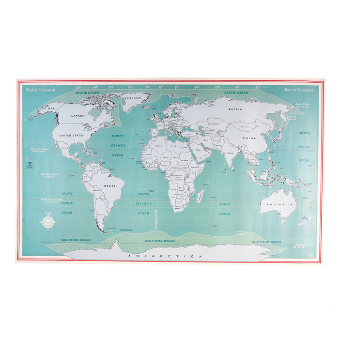 Mapamundi rascable 🌍