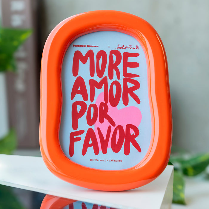 Marco de Fotos - Glossy Naranja