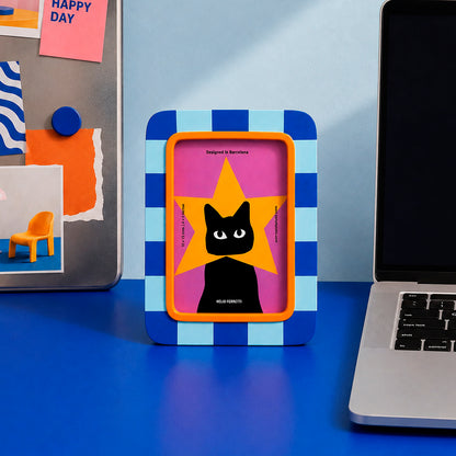Marco de Fotos - Gato Superstar Retro