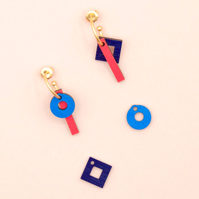 Pendientes de aro intercambiables Materia Rica - Marine Set