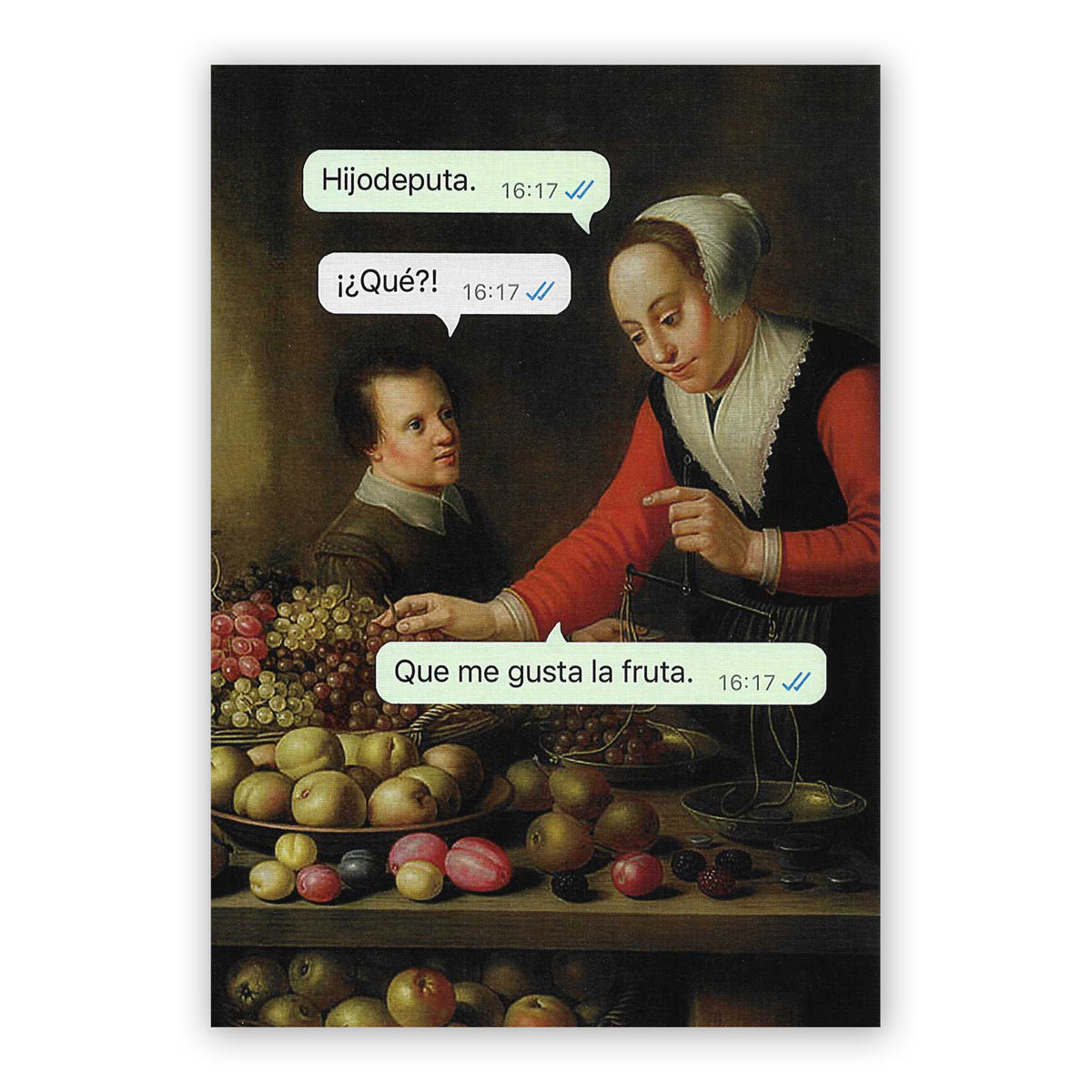 Print de La última croqueta A5 - "Me Gusta la Fruta"