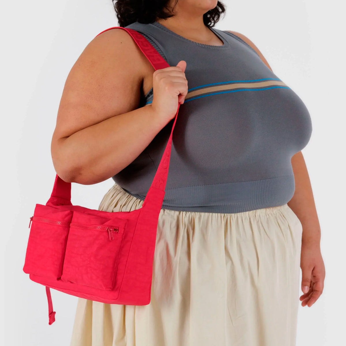 Bolso Cargo Grande Baggu - Candy Apple