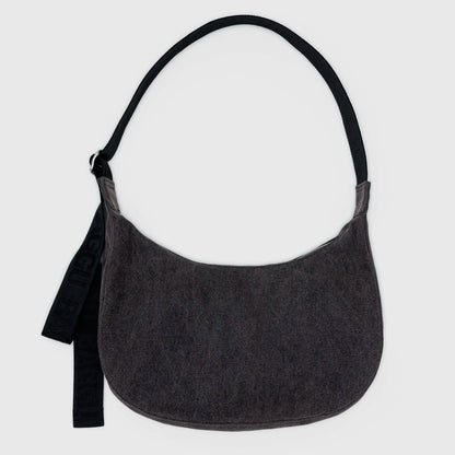 Bolso media luna Baggu - Washed Black Denim