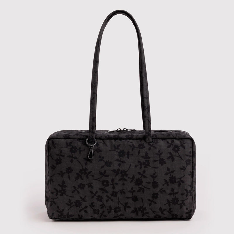 Bolso Mediano Bowler Baggu - Charcoal Ditsy Floral