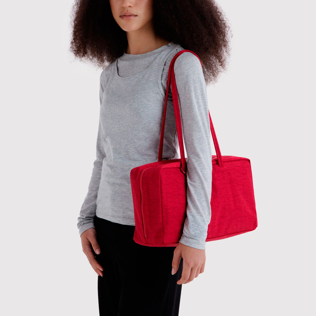 Bolso Mediano Bowler Baggu - Cherry