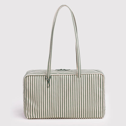 Bolso Mediano Bowler Baggu - Sage Stripe