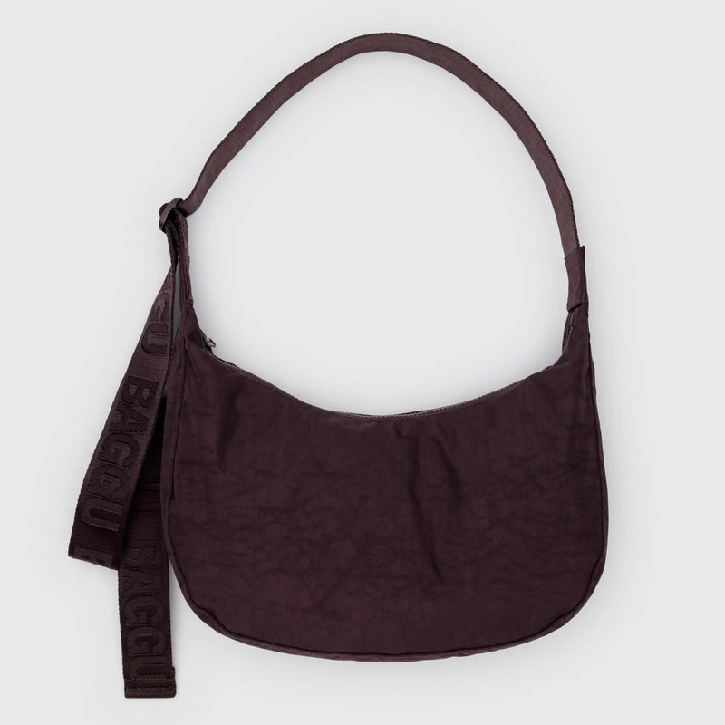 Bolso media luna Baggu - Chocolate Plum