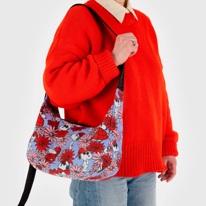 Bolso media luna Baggu - Floral Snoopy