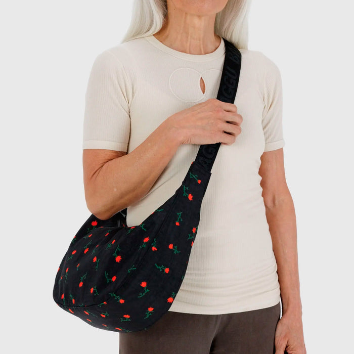 Bolso media luna Baggu - Painted Wildflower