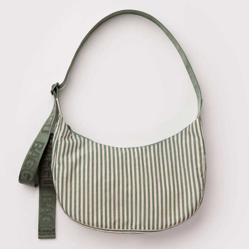Bolso media luna Baggu - Sage Stripe