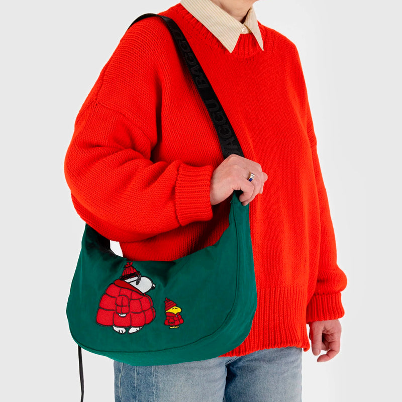Bolso media luna Baggu - Snoopy & Woodstock