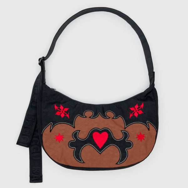 Bolso media luna Baggu - Western Appliqué