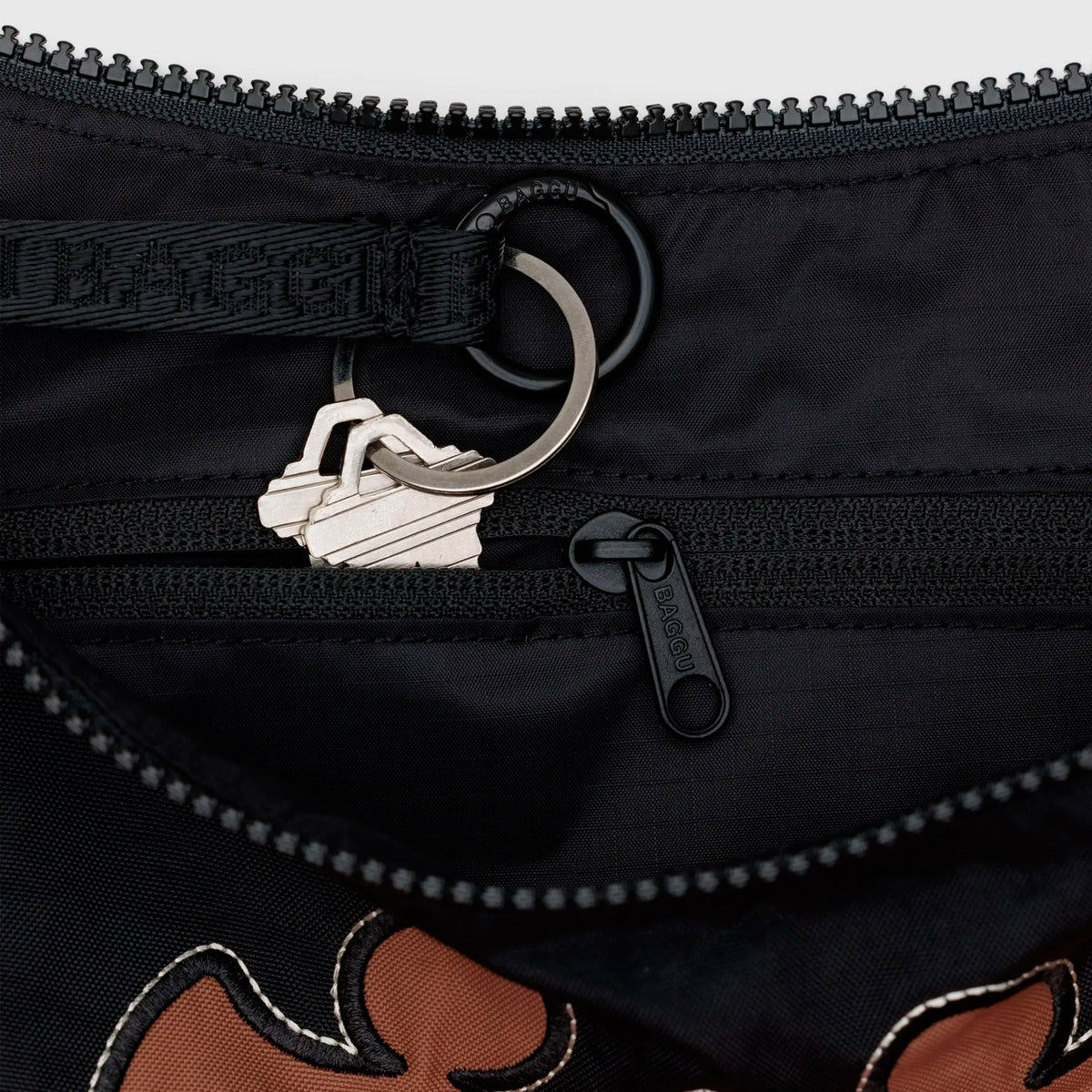 Bolso media luna Baggu - Western Appliqué