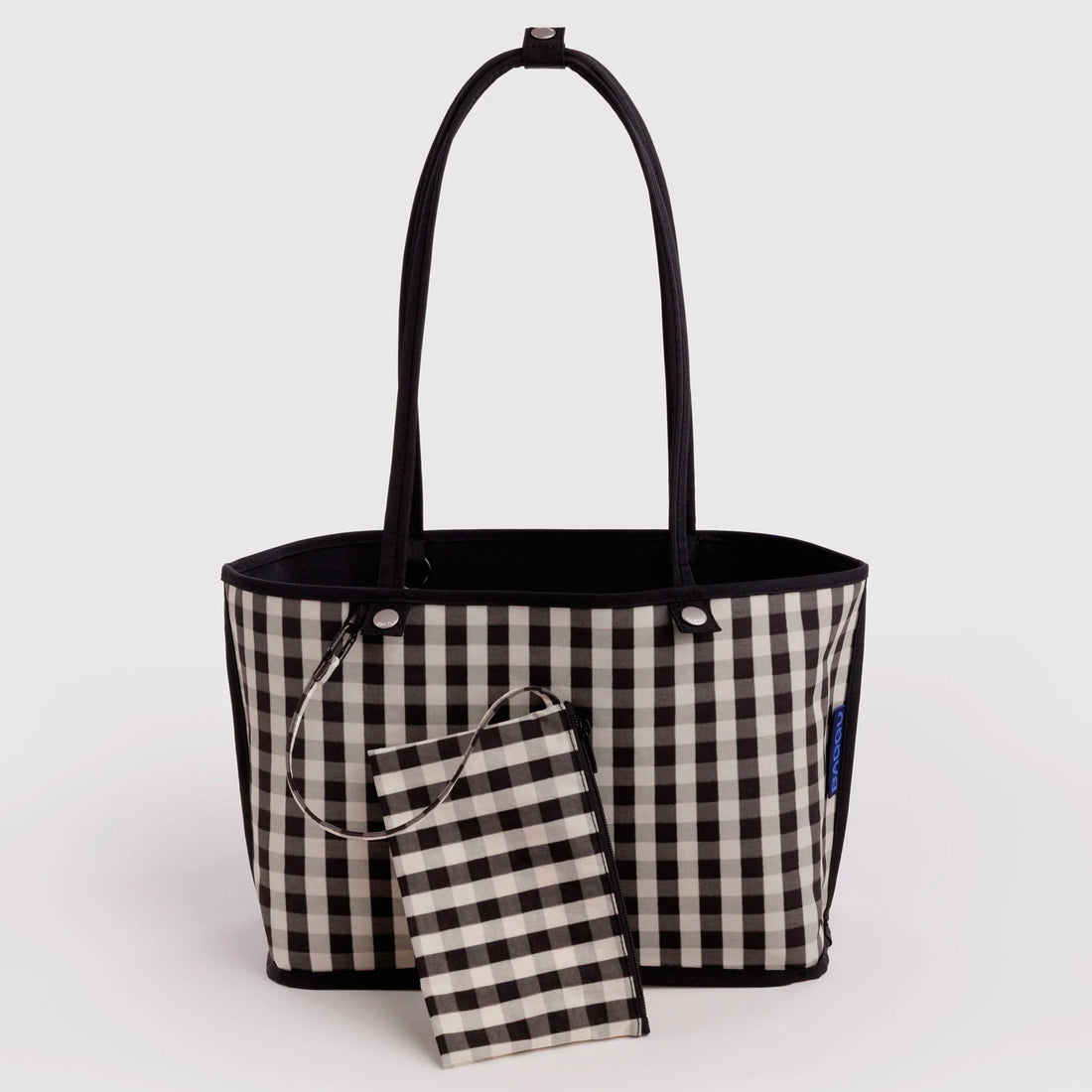 Bolso Tote Reversible Mediano Baggu - Black Mix