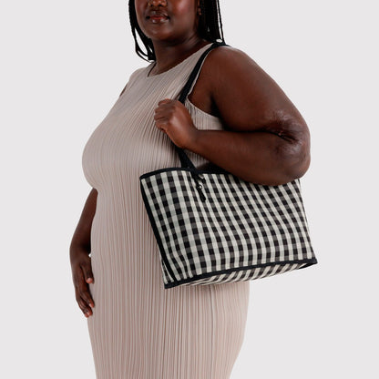 Bolso Tote Reversible Mediano Baggu - Black Mix