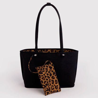 Bolso Tote Reversible Mediano Baggu - Leopard Mix