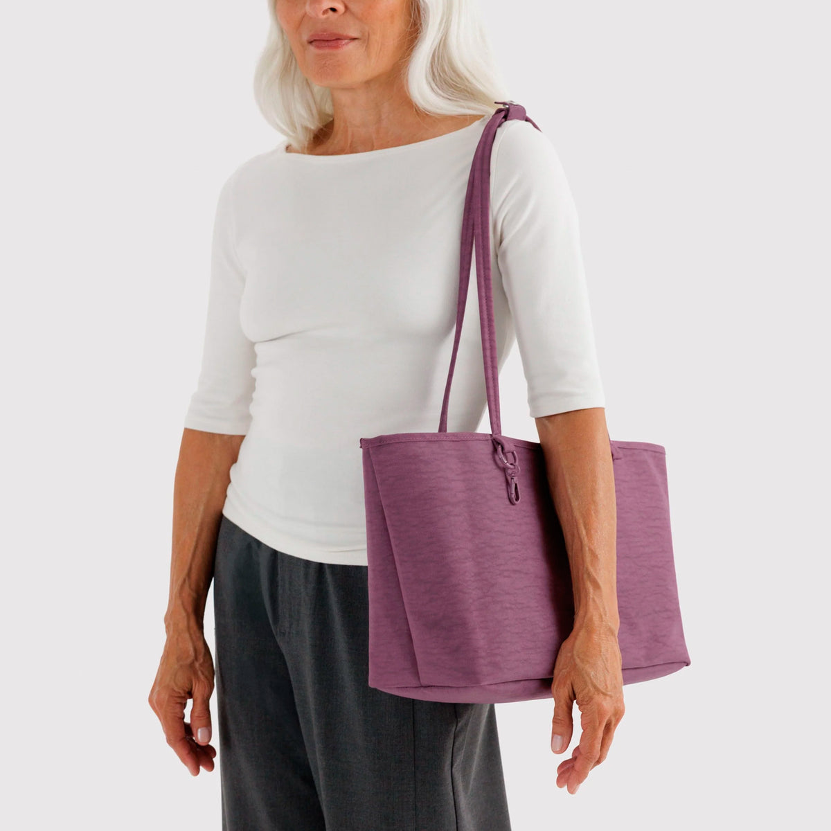 Bolso Tote Reversible Mediano Baggu - Wild Plum Mix
