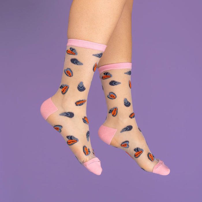 Calcetines transparentes - Mejillón