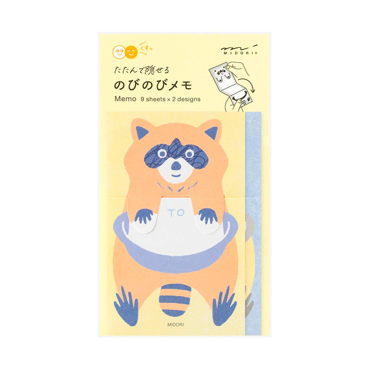 Set tarjetas extensibles Midori - Raccoon 🦝