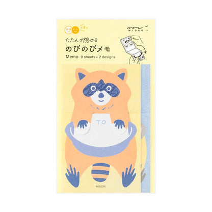 Set tarjetas extensibles Midori - Raccoon 🦝