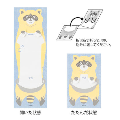 Set tarjetas extensibles Midori - Raccoon 🦝