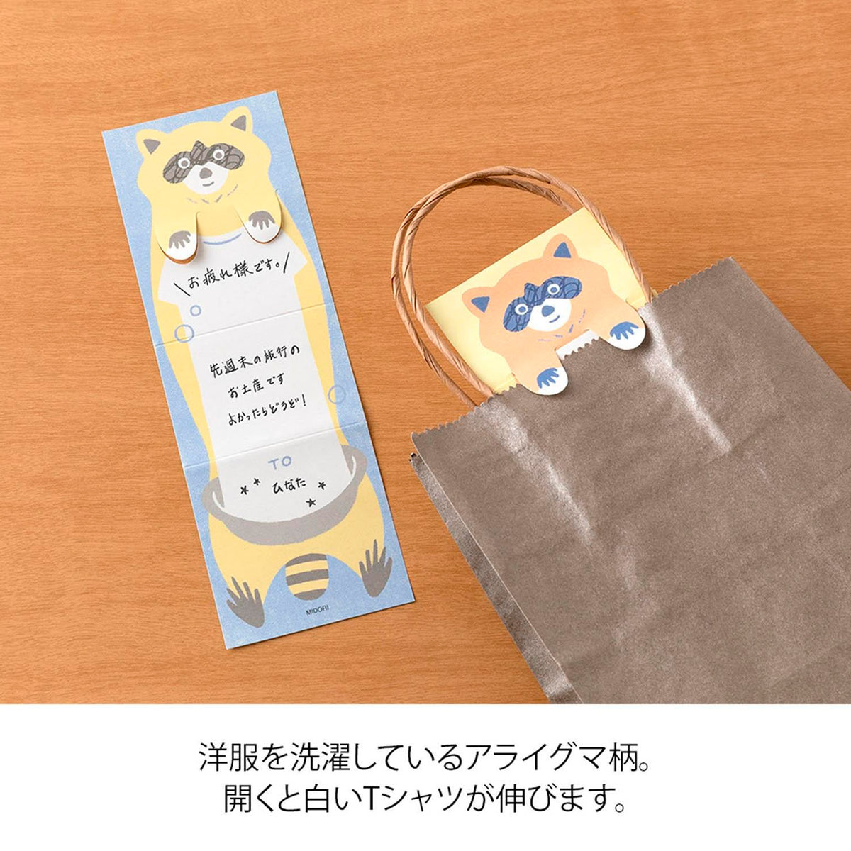 Set tarjetas extensibles Midori - Raccoon 🦝
