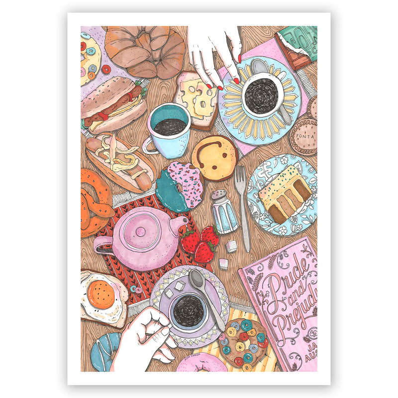 Print de Ana Jarén A3 - "Mesa de Brunch"