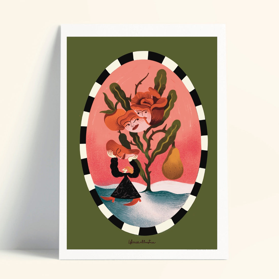 Print de Istriceillustra A4 - "Thousand me"