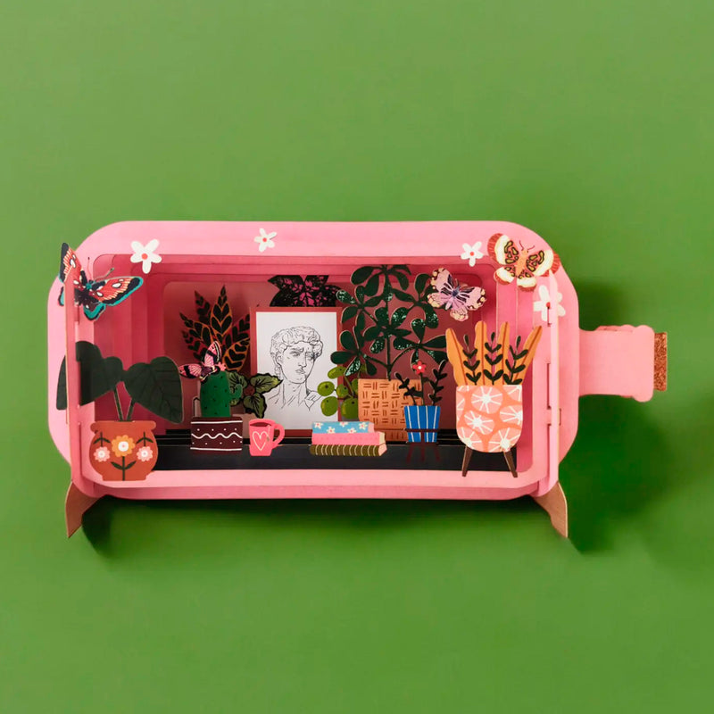 Postal 3D - Mesa con Plantas