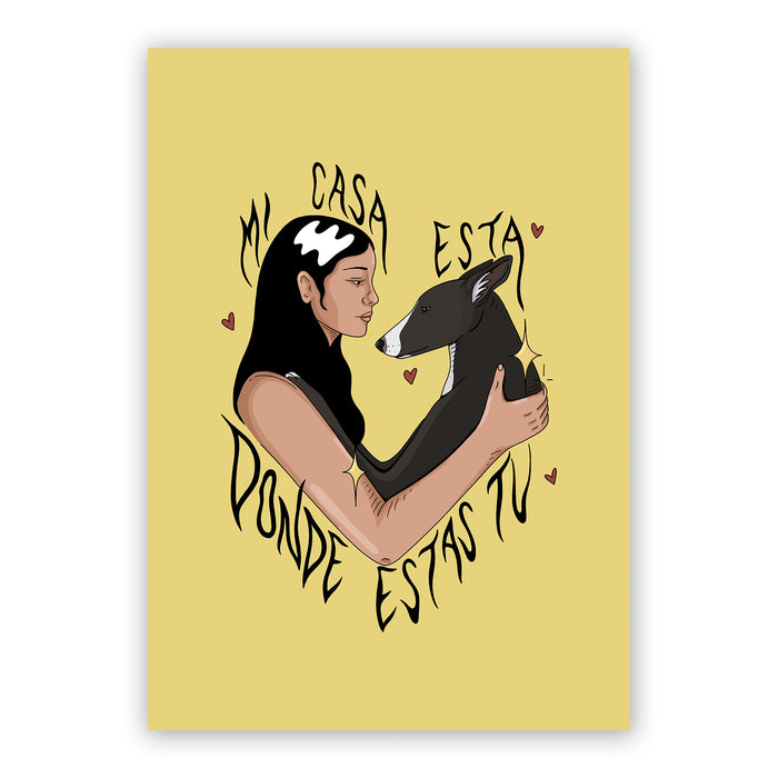 Print de Sofía Ozcoz A4 - "Mi casa está donde estás tú"