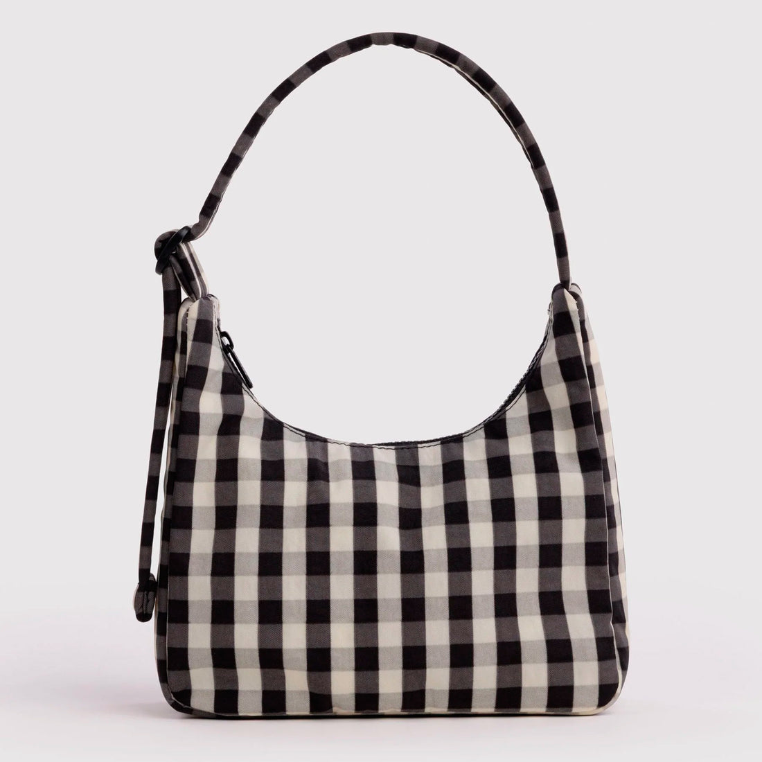 Bolso Mini Baggu - Black and Cream Gingham