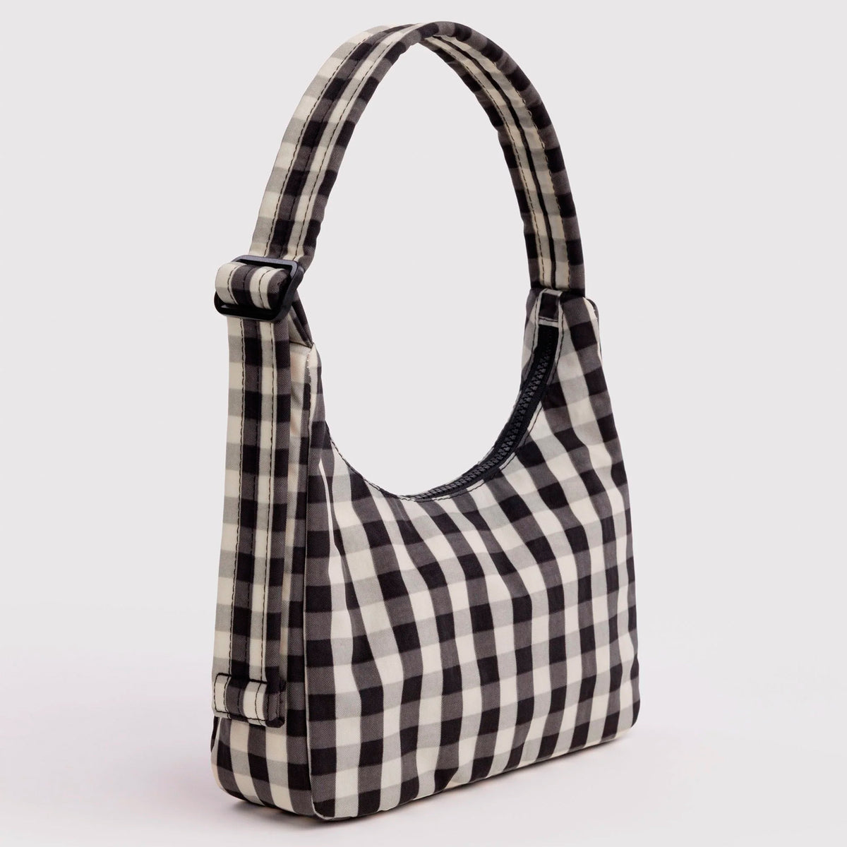 Bolso Mini Baggu - Black and Cream Gingham
