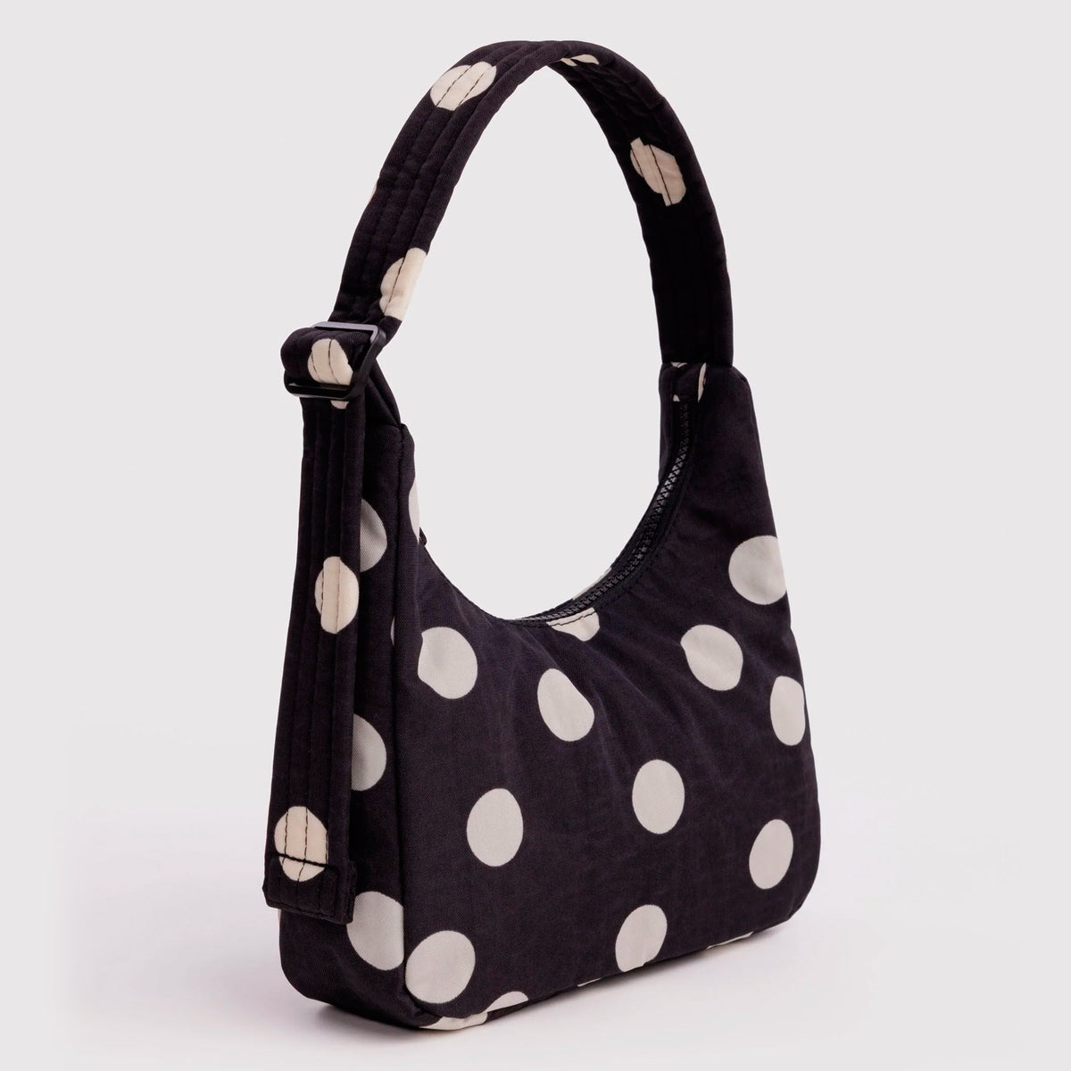 Bolso Mini Baggu - Black and Cream Polka Dot
