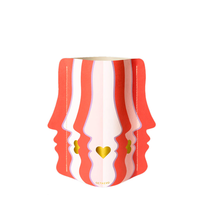 Jarrón Mini de papel Octaevo - Beso