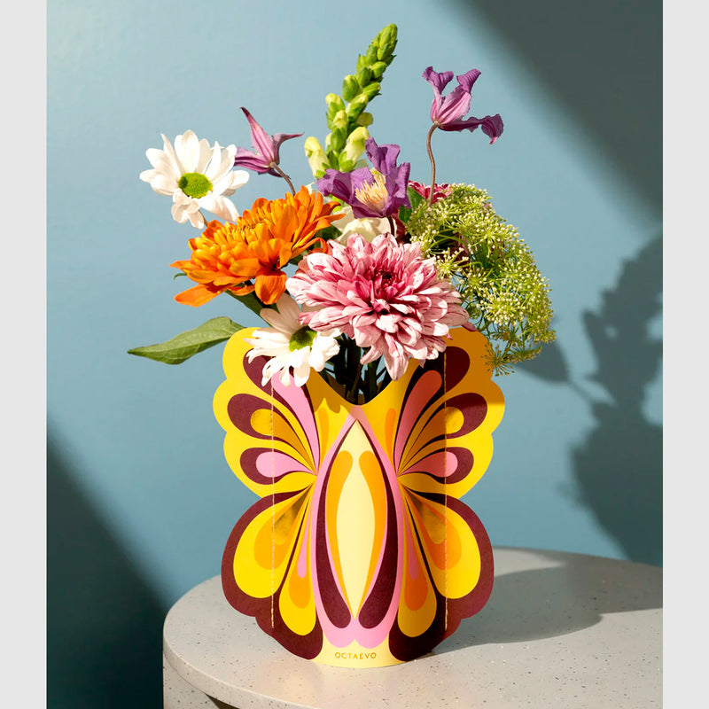 Jarrón Mini de papel Octaevo - Butterfly 🦋