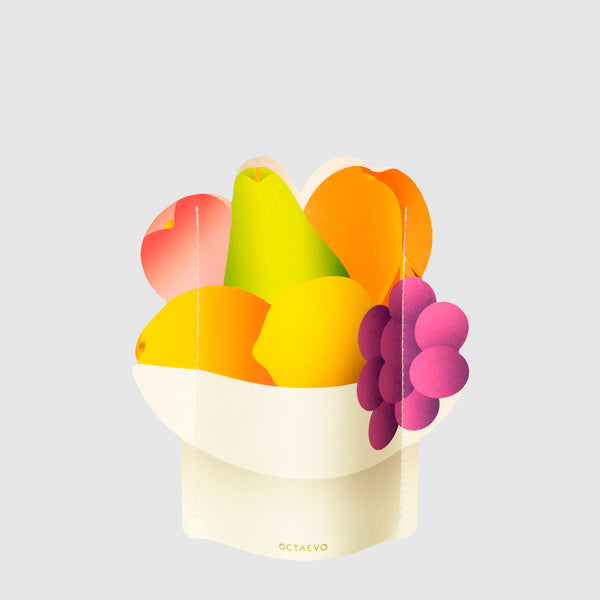 Jarrón Mini de papel Octaevo - Fruit Bowl 🍐🍋🍇