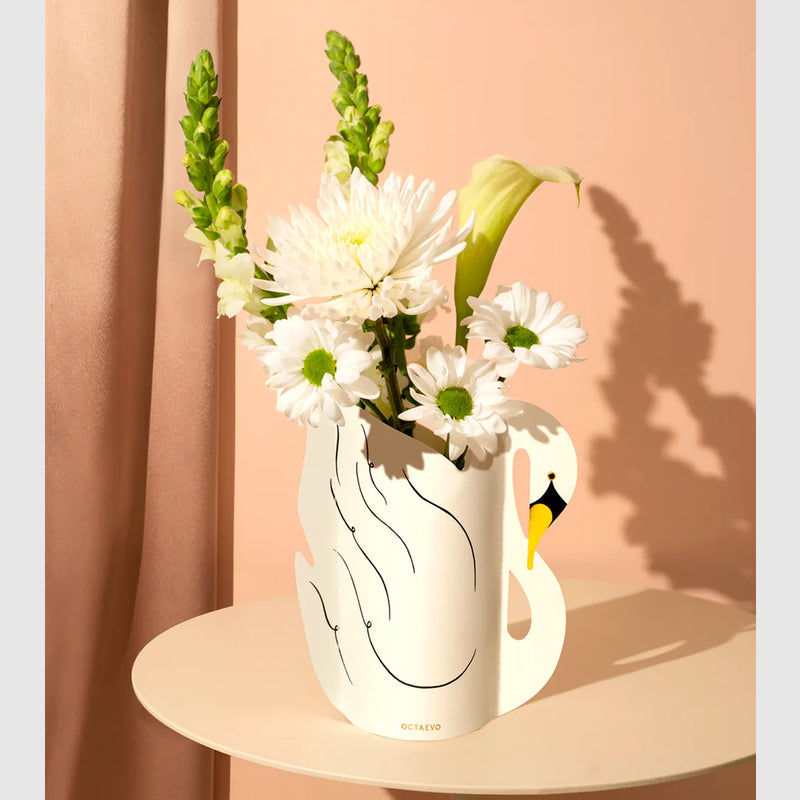 Jarrón Mini de papel Octaevo - Swan 🦢